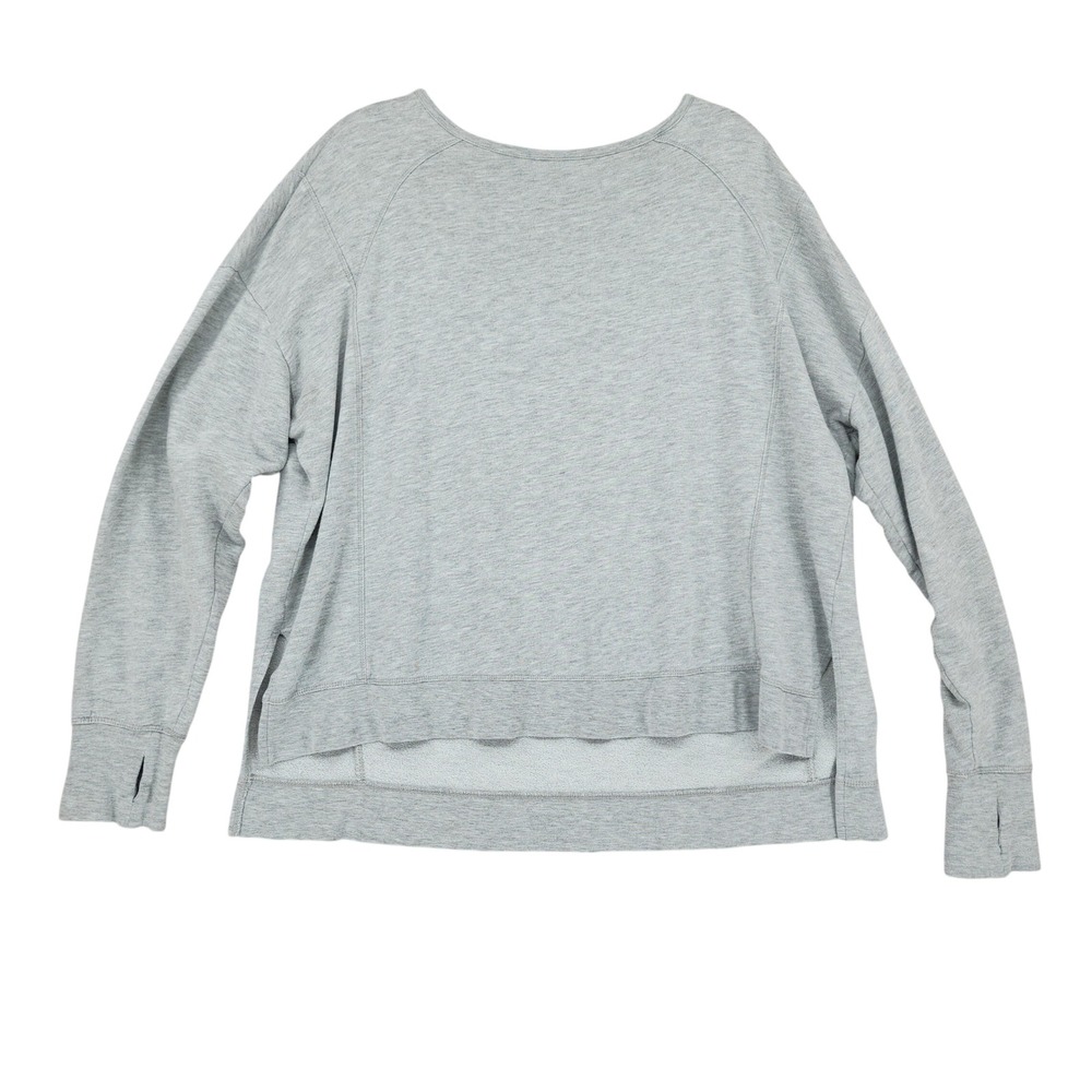 Sweaty Betty London‎ Sweatshirt XXL Women Gray Modal Cotton Thumbhole Athleisure